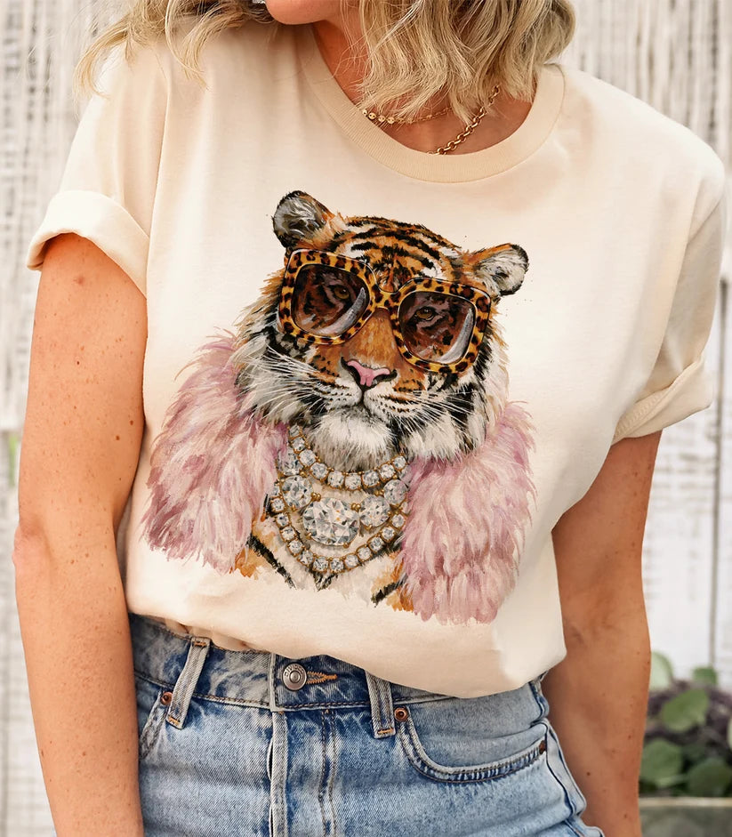 ***PREORDER*** Tiger Pink Boa Natural
