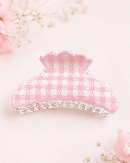 Hair Clips Gingham