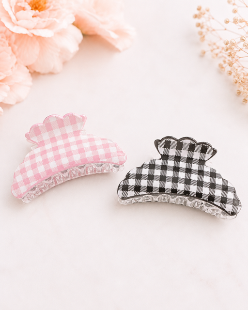 Hair Clips Gingham