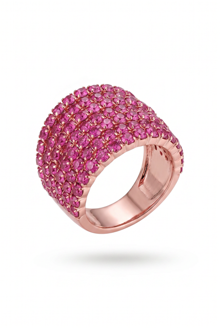 Gold Crystal Ring