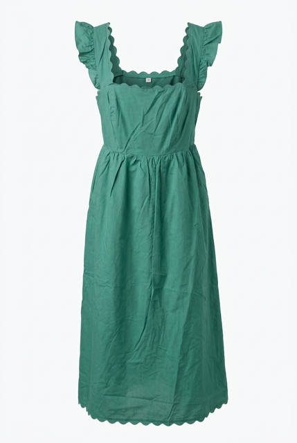 Ruffled Sleeve Sundress with RickRak