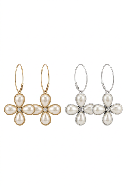Pearl Flower Earrings