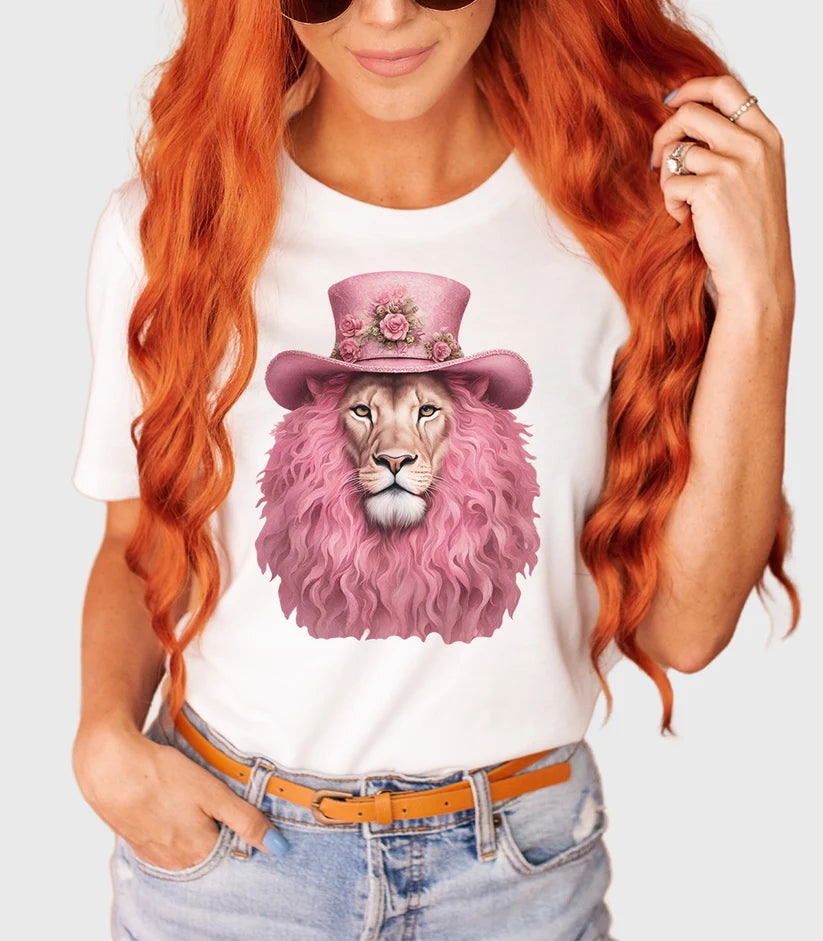 **PREORDER ** Pink Lion Hat Bling
