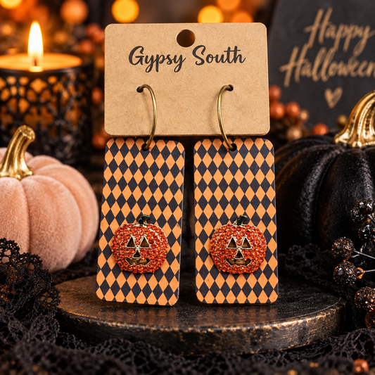 Orange Checked Pumpkin