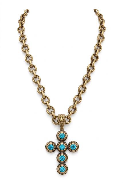 Rosebud Cross Neck