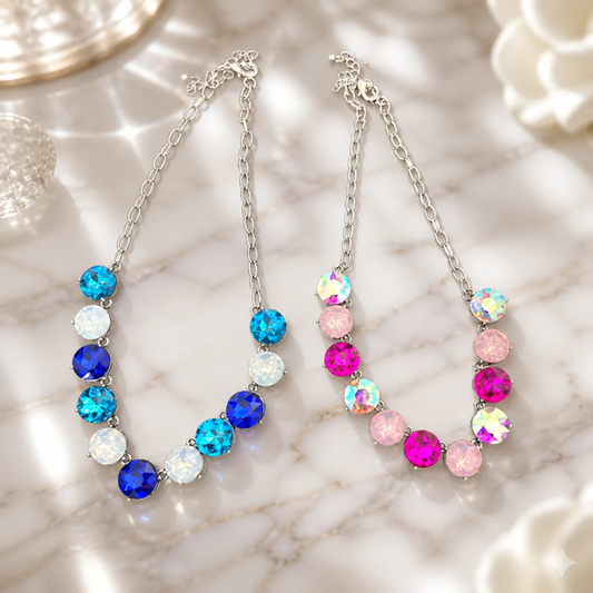 Round Crystal Necklace