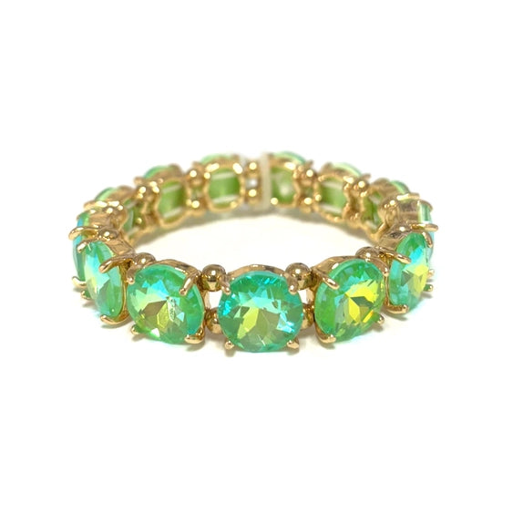 Round Glass Stretch Bracelet