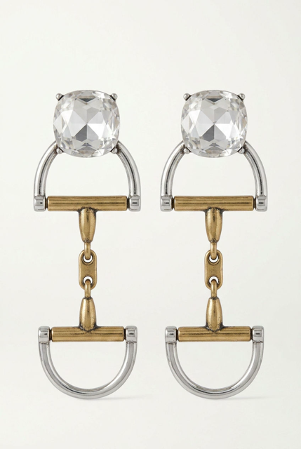 Crystal Horsebit Earring