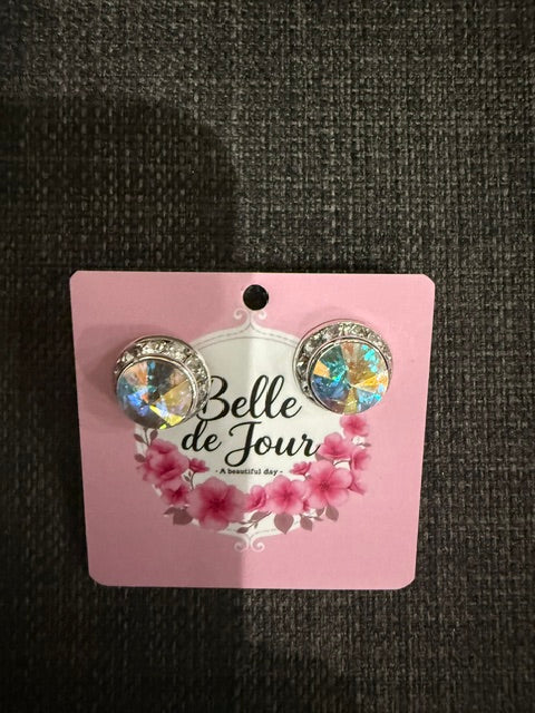 Silver Stud Earrings - AB