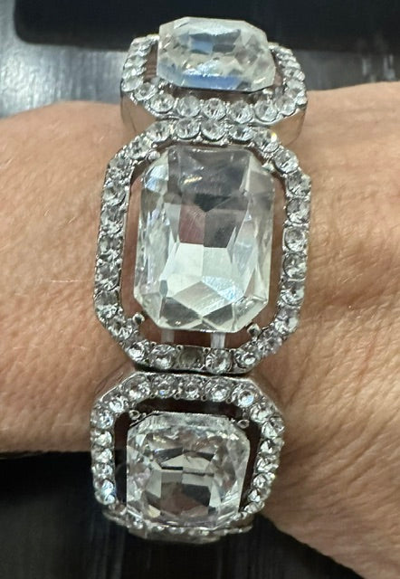 Gold Square Stone Bracelet