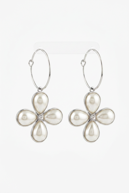 Pearl Flower Earrings