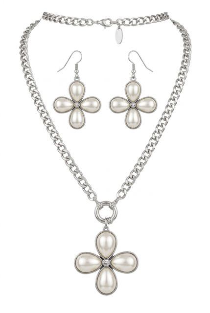 Pearl Flower Necklace