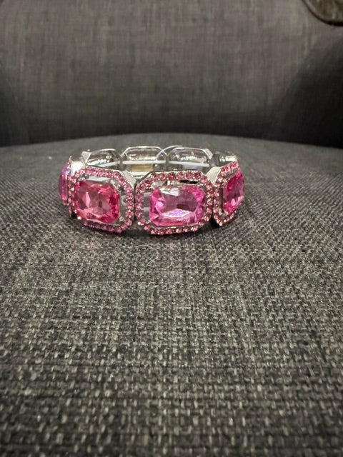 Gold Square Stone Bracelet