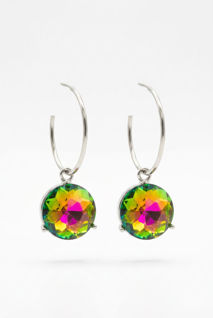 Round Crystal Earrings