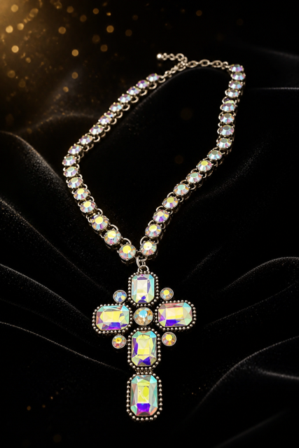 Cross Crystal Necklace