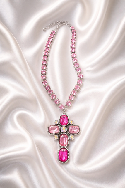 Cross Crystal Necklace