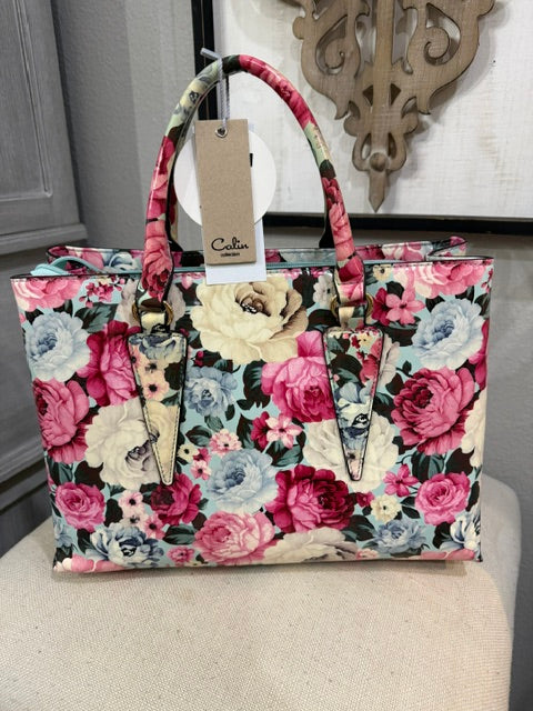 Le Miel Turquoise & Pink Floral 3-1 Bag