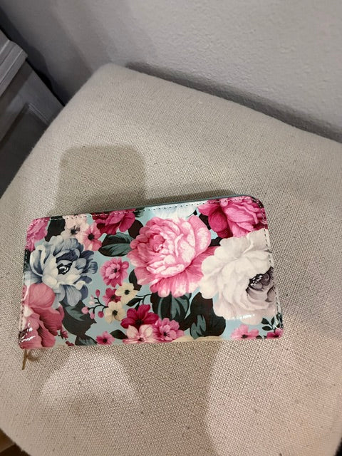 Le Miel Turquoise & Pink Floral 3-1 Bag