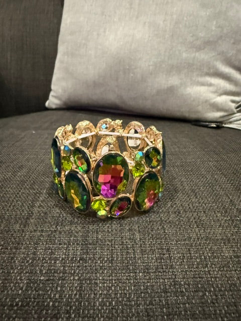 Gold Multi Size Stones Bracelet - Volcano