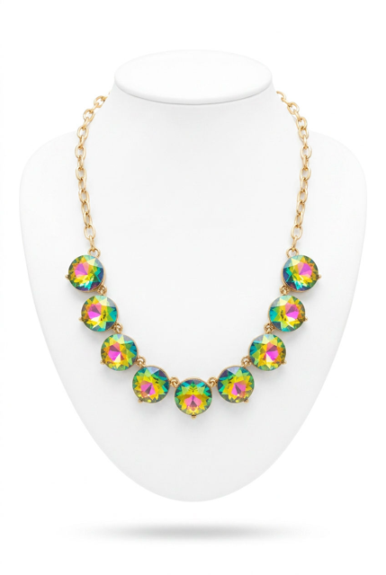 Round Crystal Necklace