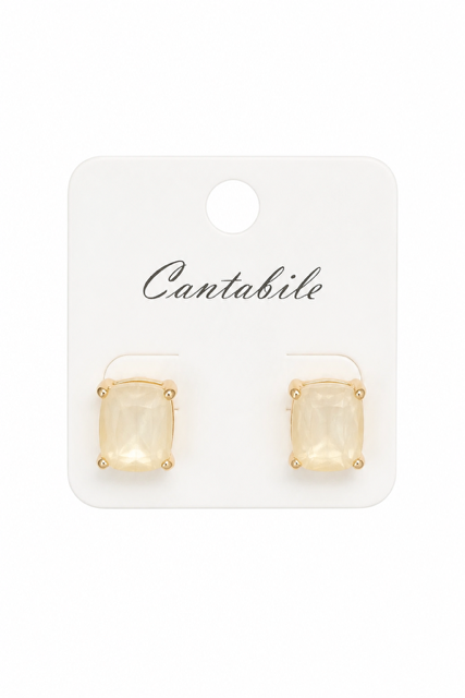 Crystal Square Stud
