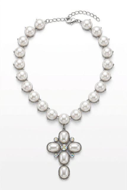 White Pearl Cross