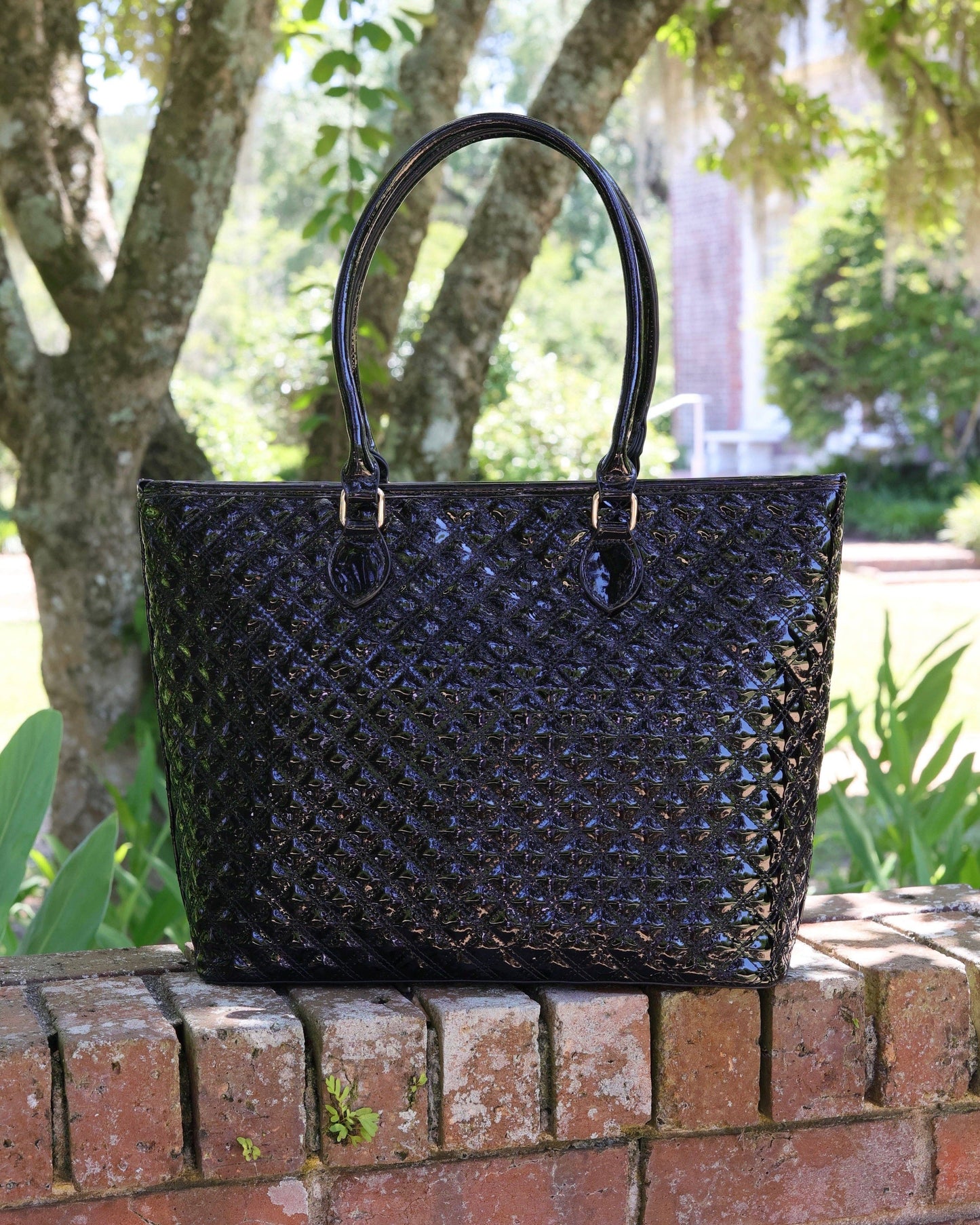 Jayden Tote Black Patent SQ: Default