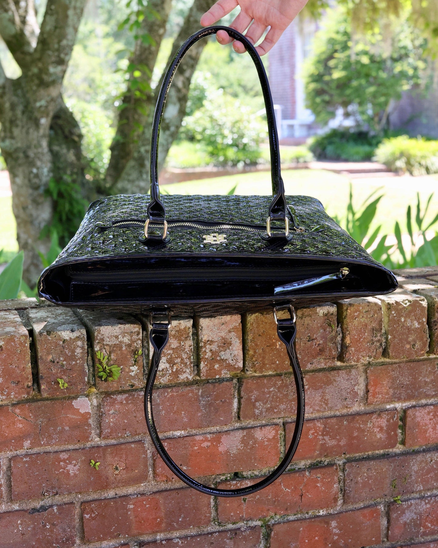 Jayden Tote Black Patent SQ: Default
