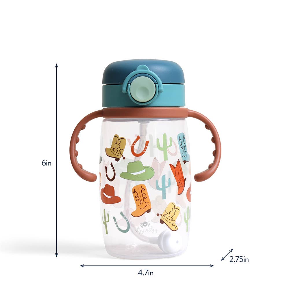 *NEW OPTIONS* Itzy Sips™ - Straw Cup With Snap-Close Lid: Ribbons & Roses