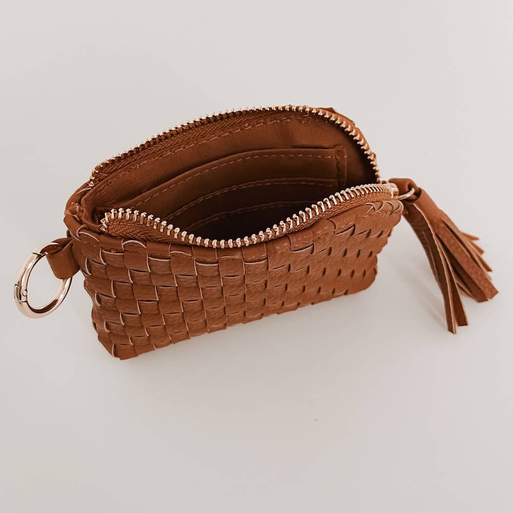 Paris Card Wallet: Pebble Brown
