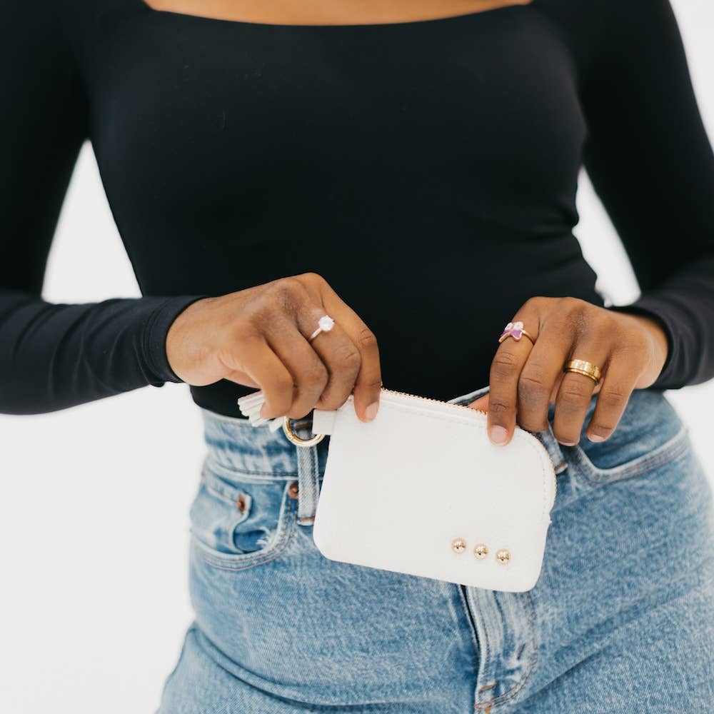 Paris Card Wallet: Pebble Brown