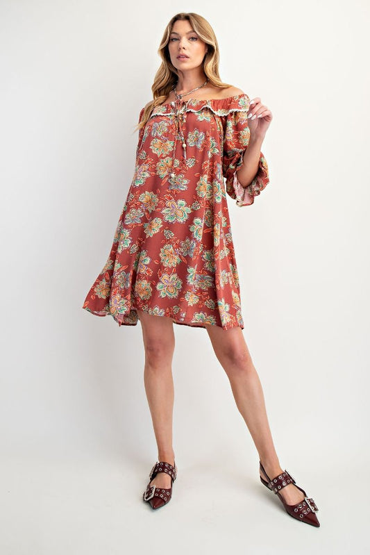 FLORAL PRINTED DRESS