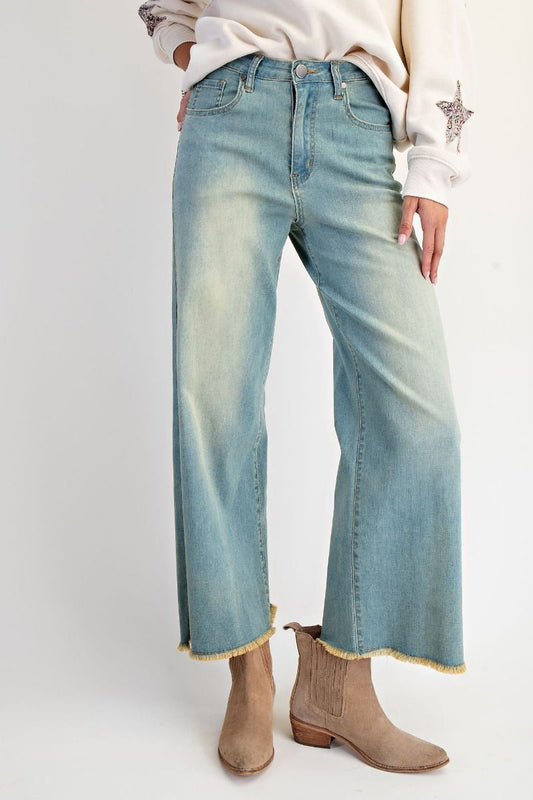 Washed Denim Jeans