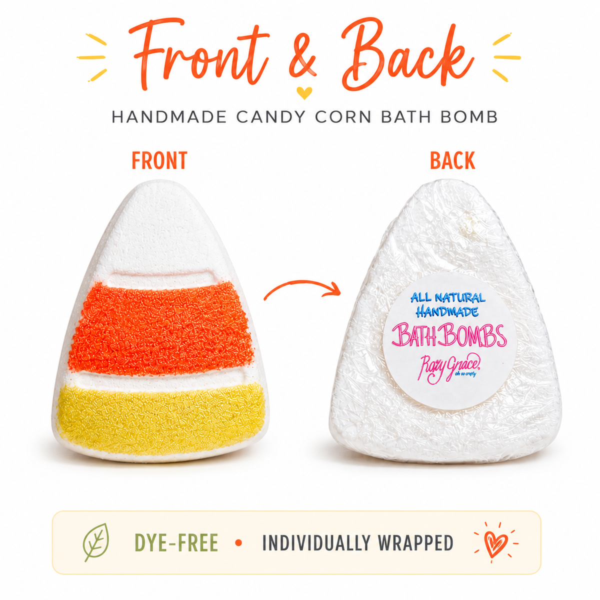 Candy Corn Bath Bombs