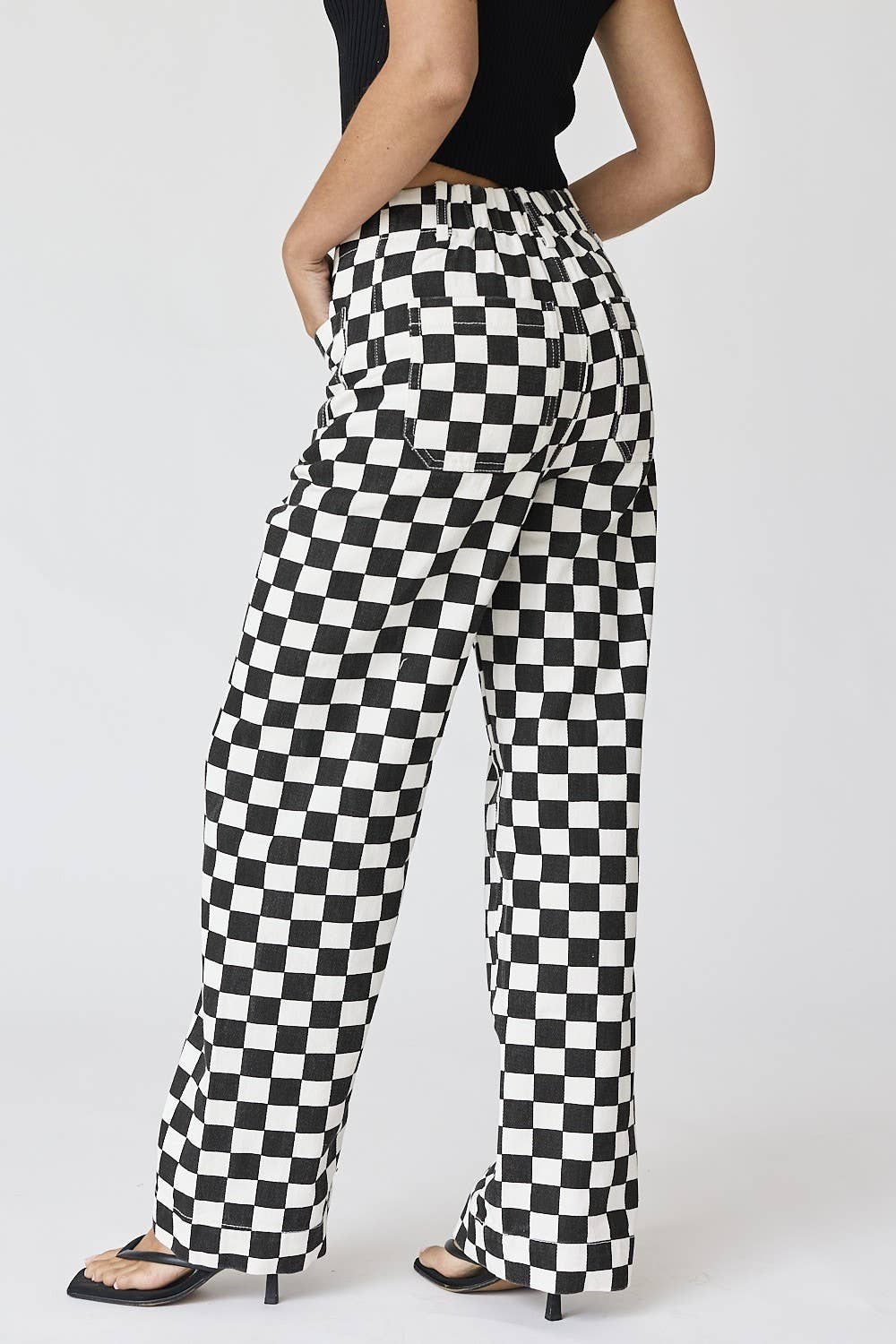 Demi Checkered Jeans