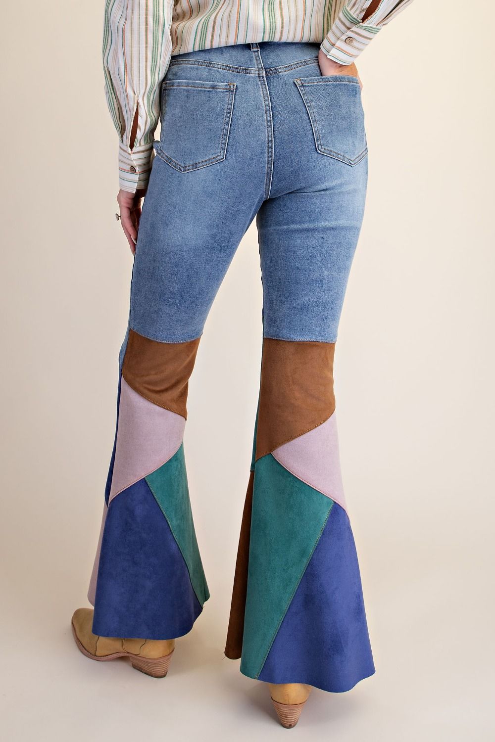 SUEDE COLOR DENIM PANT