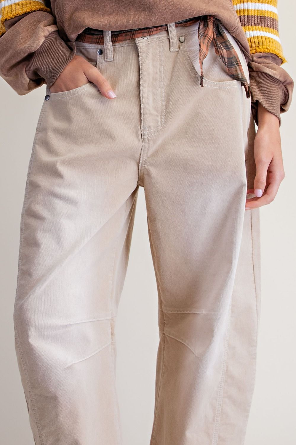 Corduroy Barrel Pants