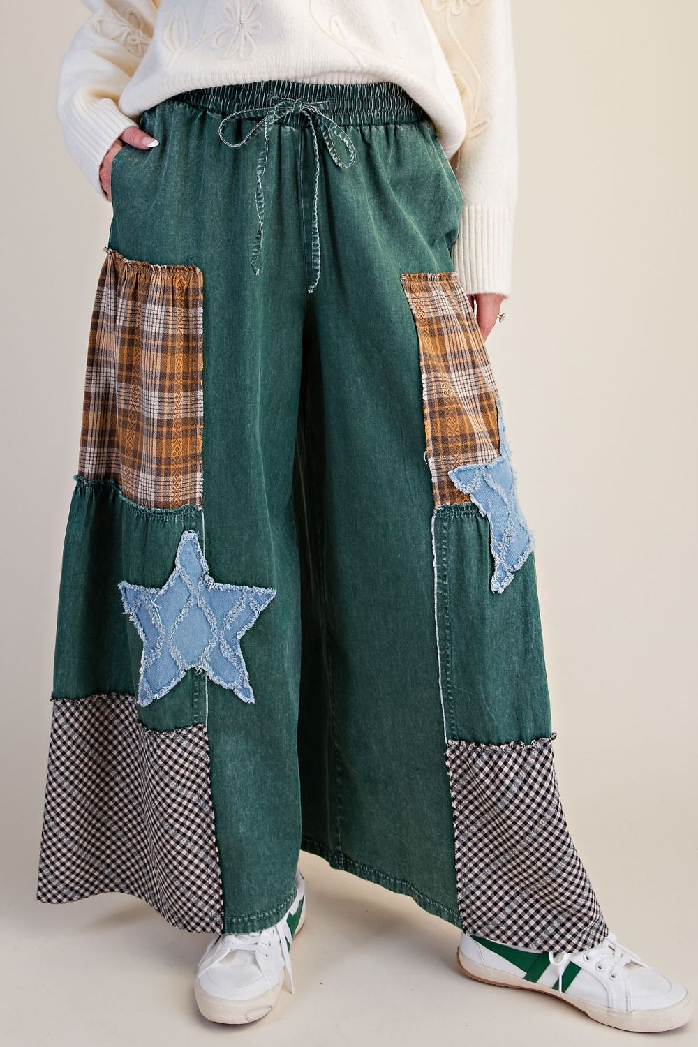 PRINT MIX PALAZZO PANTS