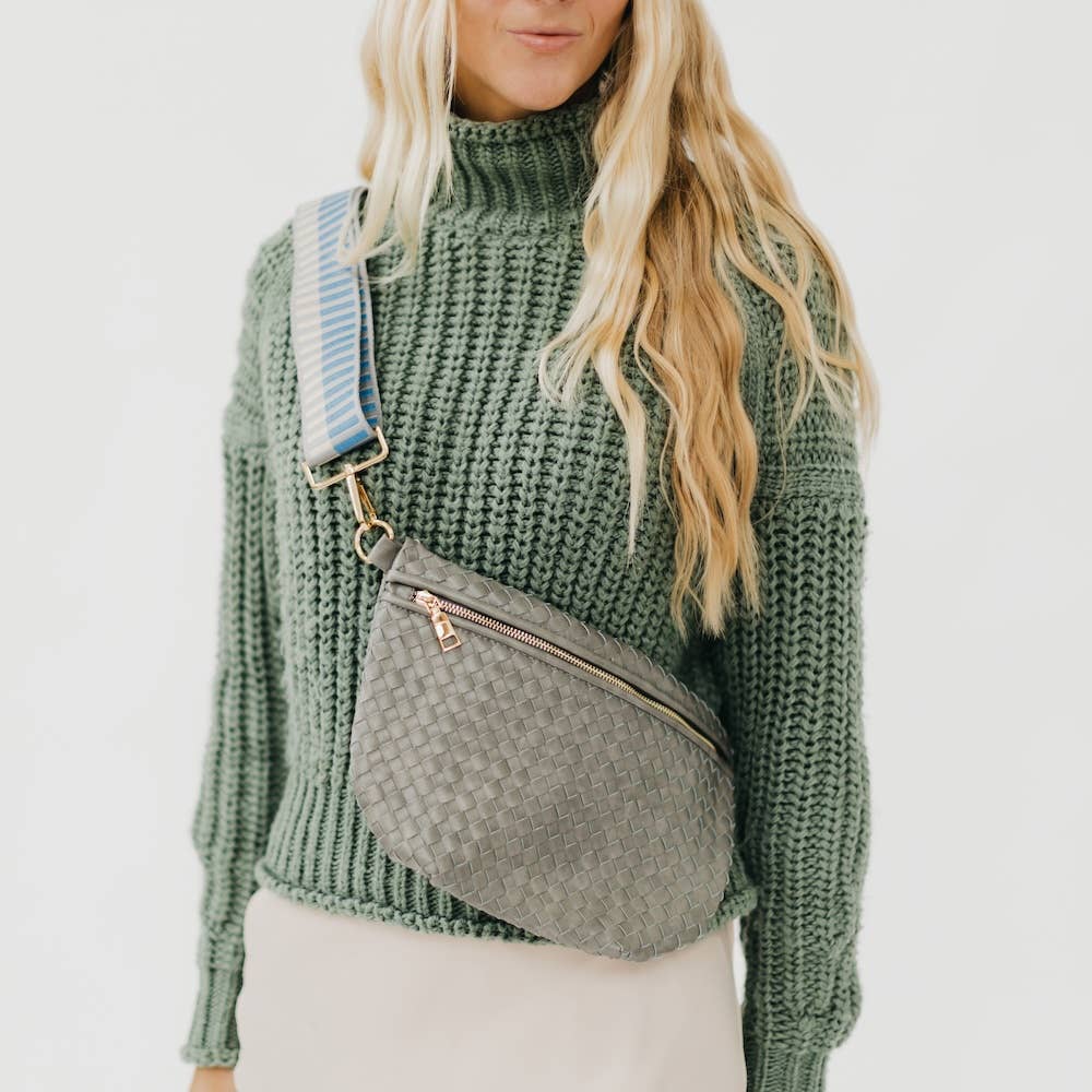 Westlyn Woven Bum Bag *NEW COLORS ADDED*: Checkered Gray