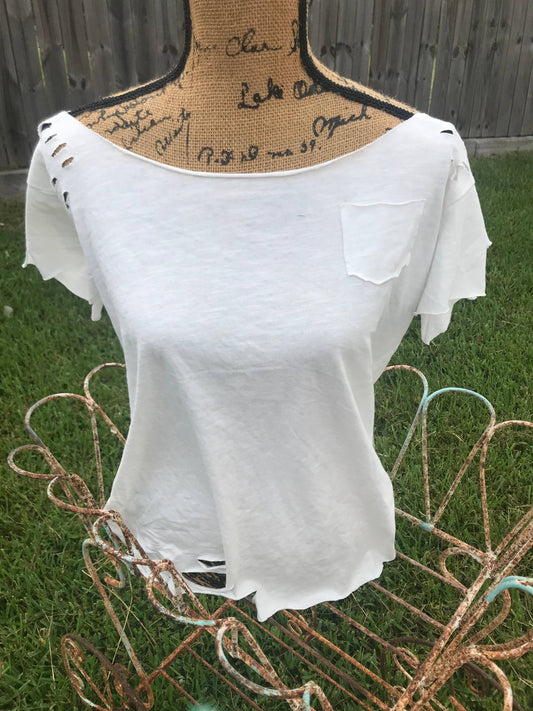 White Rag Tee: LXL