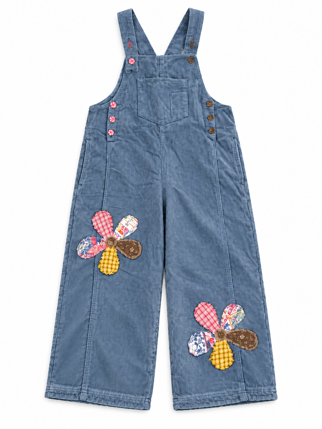 FLOWER PATCH CORDUROY  OVERALLS