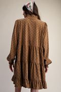 POLKA DOTS CORDUROY  DRESS