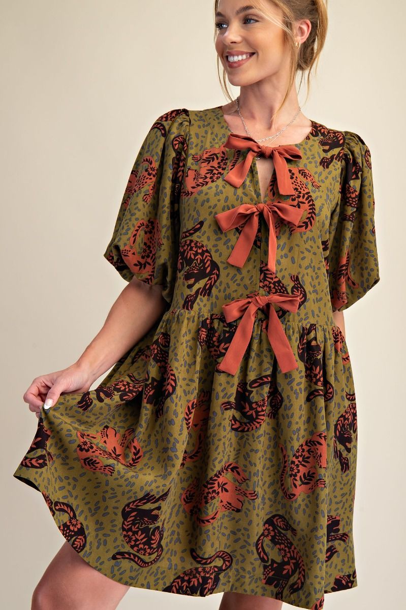 ANIMAL PRINTED DRESS