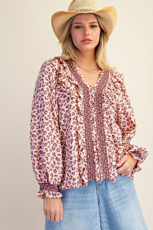 ANIMAL PRINTED BLOUSE