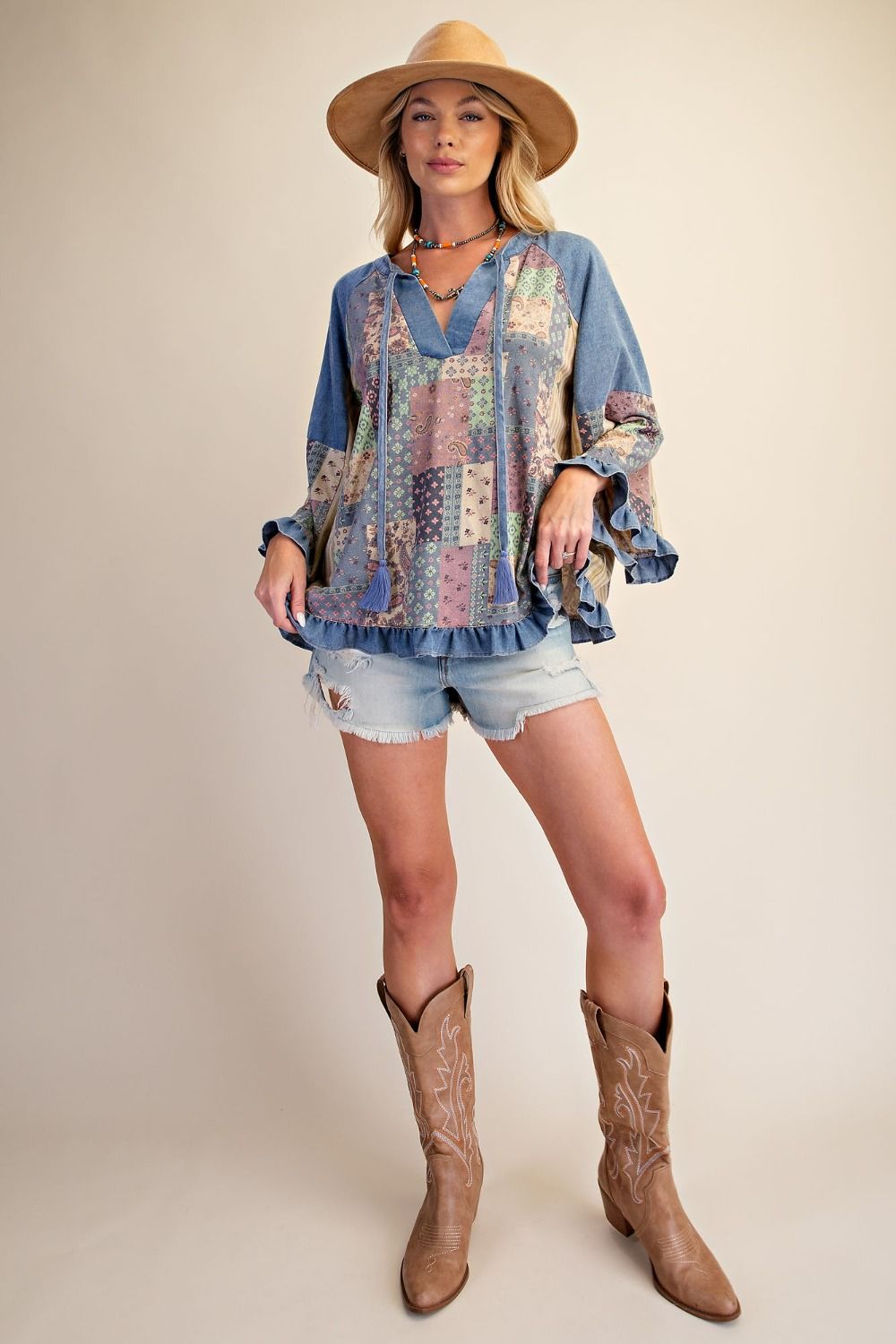 Patchwork Washed Tunic